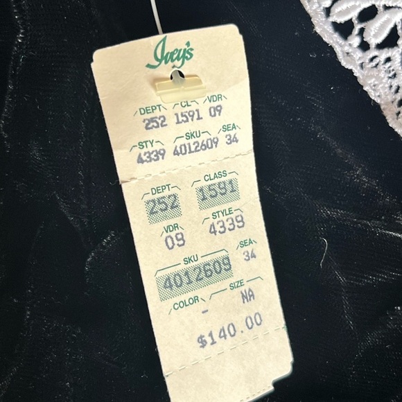 Gunne Sax Jessica McClintock VTG 80s Velvet Royal Black  Size 7 - Picture 7 of 11